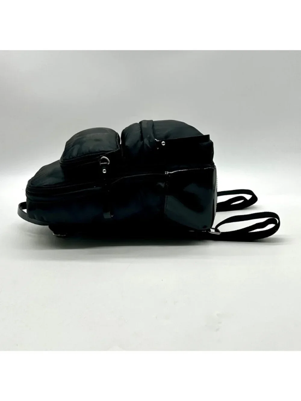 Furla Black Nylon Mini Backpack